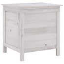 opbevaringsboks til haven 50x49x56,5 cm massivt grantræ hvid