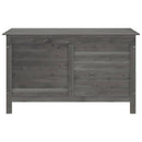 udendørs opbevaringsboks 99x49,5x58,5 cm massivt gran antracit