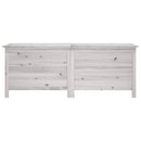 opbevaringsboks til haven 150x50x56,5 cm massivt grantræ hvid