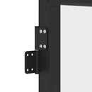 dør 93x201,5 cm hærdet glas og aluminium sort