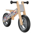 løbecykel til børn print grå