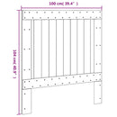 sengegavl 100x104 cm massivt fyrretræ