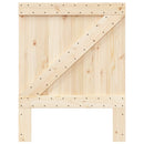 sengegavl 80x104 cm massivt fyrretræ