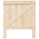 sengegavl 90x104 cm massivt fyrretræ