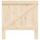 sengegavl 100x104 cm massivt fyrretræ