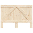 sengegavl 140x104 cm massivt fyrretræ
