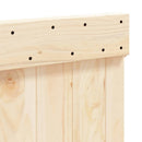 sengegavl 140x104 cm massivt fyrretræ