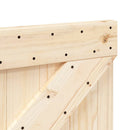 sengegavl 80x104 cm massivt fyrretræ