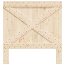 sengegavl 100x104 cm massivt fyrretræ