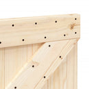 sengegavl 160x104 cm massivt fyrretræ