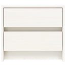 sengeborde 2 stk. 40x31x35,5 cm massivt fyrretræ hvid