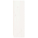 bogreol 70x33x110 cm massivt fyrretræ hvid