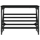 skostativ 60x30x45 cm konstrueret træ sort