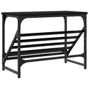 skostativ 60x30x45 cm konstrueret træ sort