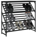 skostativ 90x30x85 cm konstrueret træ sort