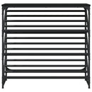 skostativ 90x30x85 cm konstrueret træ sort