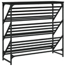 skostativ 90x30x85 cm konstrueret træ sort