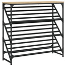 skoreol 90x30x85 cm konstrueret træ sonoma-eg