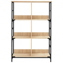 bogreol 78,5x33x117,5 cm konstrueret træ sonoma-eg
