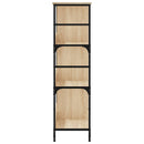 bogreol 78,5x33x117,5 cm konstrueret træ sonoma-eg