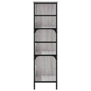 bogreol 78,5x33x117,5 cm konstrueret træ grå sonoma-eg