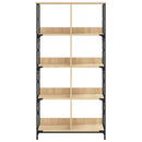 bogreol 78,5x33x153 cm konstrueret træ sonoma-eg