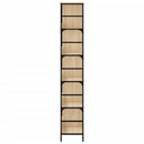 bogreol 78,5x33x188,5 cm konstrueret træ sonoma-eg