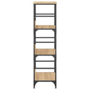 bogreol 50x33x117,5 cm konstrueret træ sonoma-eg
