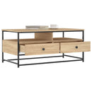 sofabord 100x51x45 cm konstrueret træ sonoma-eg