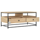 sofabord 100x51x45 cm konstrueret træ sonoma-eg