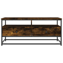 sofabord 100x51x44 cm konstrueret træ røget egetræsfarve