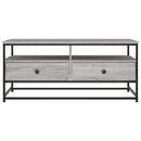 sofabord 100x51x45 cm konstrueret træ grå sonoma-eg