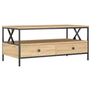 sofabord 100x51x45 cm konstrueret træ sonoma-eg