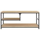 sofabord 90x49x40 cm konstrueret træ sonoma-eg