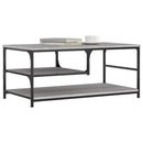 sofabord 90x49x40 cm konstrueret træ grå sonoma-eg
