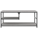 sofabord 90x49x40 cm konstrueret træ grå sonoma-eg