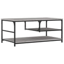 sofabord 90x49x40 cm konstrueret træ grå sonoma-eg