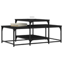 sofabord 102x60x45 cm konstrueret træ sort