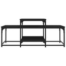 sofabord 102x60x45 cm konstrueret træ sort