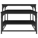 sofabord 102x60x45 cm konstrueret træ sort