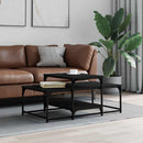 sofabord 102x60x45 cm konstrueret træ sort