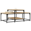 sofabord 102x60x45 cm konstrueret træ sonoma-eg