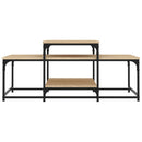 sofabord 102x60x45 cm konstrueret træ sonoma-eg