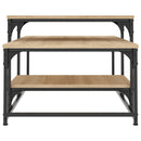 sofabord 102x60x45 cm konstrueret træ sonoma-eg