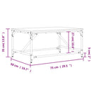 sofabord 75x50x35 cm konstrueret træ sonoma-eg