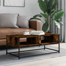 sofabord 100x51x40 cm konstrueret træ røget egetræsfarve