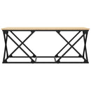 sofabord 100x49x40 cm konstrueret træ sonoma-eg