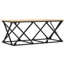 sofabord 100x49x40 cm konstrueret træ sonoma-eg