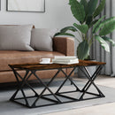 sofabord 100x49x40 cm konstrueret træ røget egetræsfarve