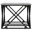 sofabord 100x49x40 cm konstrueret træ grå sonoma-eg